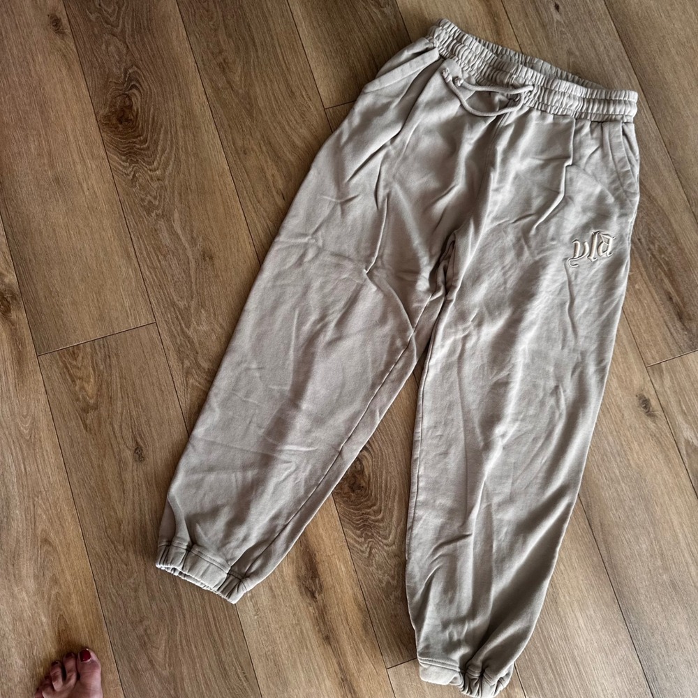 YoungLA 222 Mens Joggers XXL Tan Beige Cotton Fleece Sweatpants YLA2997